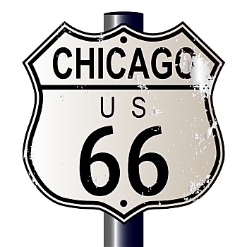 芝加哥,66号公路,公路,标识