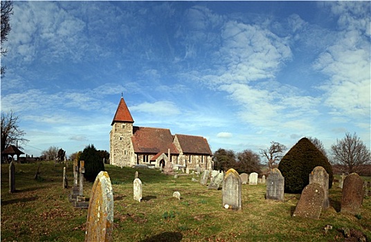中世纪,教堂,墓地,英格兰