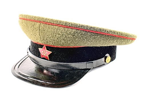 苏联,军人,帽,白色背景