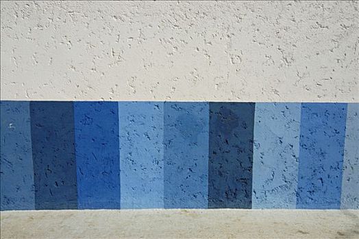 白墙,蓝色,涂绘,图案,拉巴特,摩洛哥,非洲