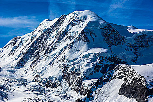 雪,山顶,阿尔卑斯山,晴天,策马特峰,瑞士