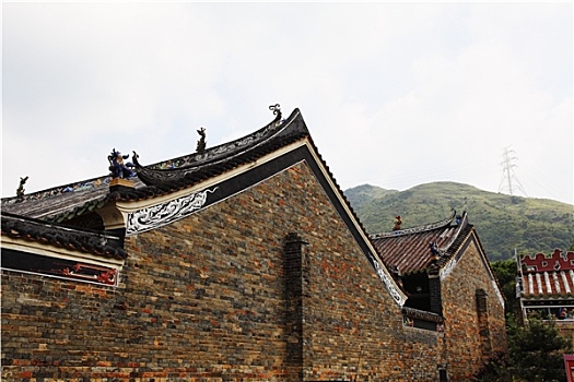 庙宇,传统,中国,乡村