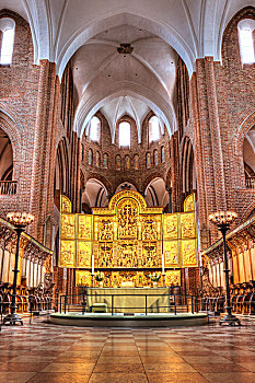 罗斯基勒,大教堂,丹麦,欧洲