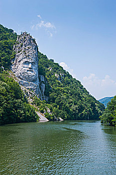 石头,雕塑,自然,铁门,自然公园,多瑙河,山谷,罗马尼亚,欧洲