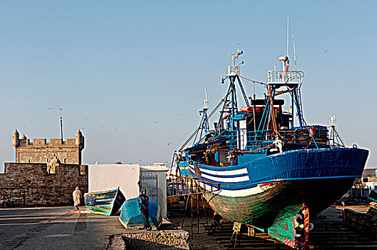 摩洛哥,苏维拉,老,渔港