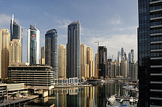 阿联酋,迪拜,码头,高,地面