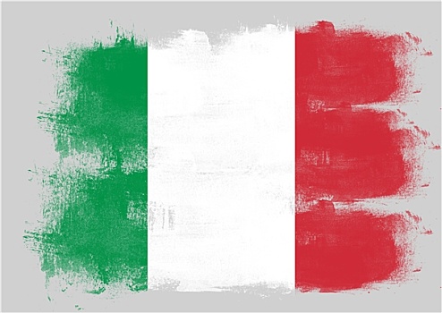 旗帜,意大利,涂绘,画刷