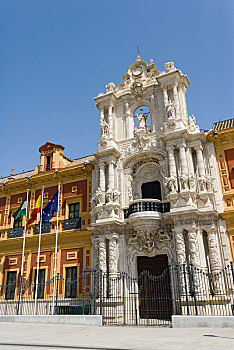 宫殿,圣太摩,座椅,安达卢西亚,政府,塞维利亚,西班牙,欧洲