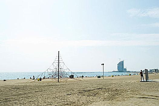 雕塑,海滩