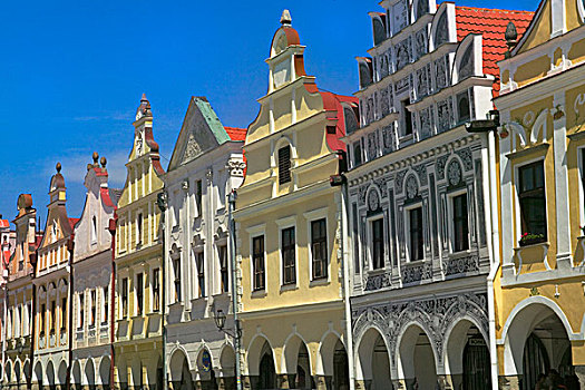 老城广场,围绕,文艺复兴,房子,帖契,摩拉维亚,捷克共和国
