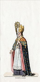 主教,服饰,设计,演奏,亨利三世,19世纪,艺术家,未知