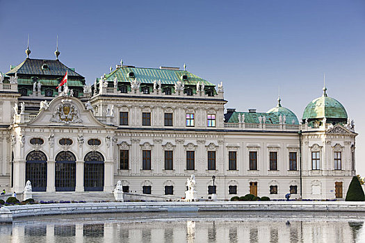 美景宫,花园,维也纳,奥地利