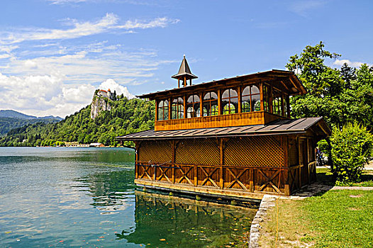 小屋,布莱德湖,斯洛文尼亚