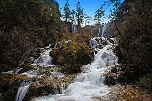 中国四川阿坝九寨沟自然风光