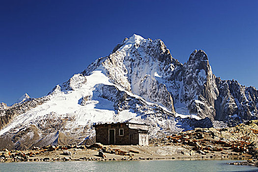 法国,击打,夏蒙尼,山景,勃朗峰,阿尔卑斯山