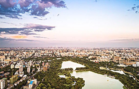 北京城市全景鸟瞰