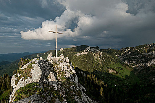 顶峰,区域,兰格丽斯,巴伐利亚阿尔卑斯山,上巴伐利亚,巴伐利亚,德国