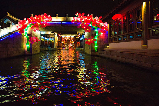 江苏,南京,秦淮河,南京秦淮河,夜色,花灯,游船,灯笼,古建筑,两岸,金陵,繁华