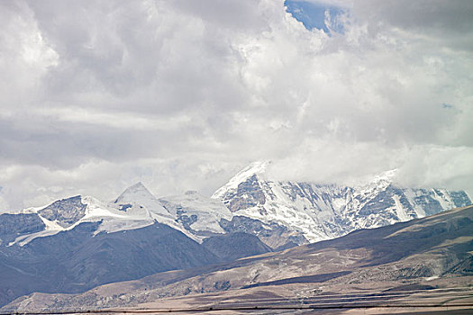 西藏,云海,雪山,玛尼堆