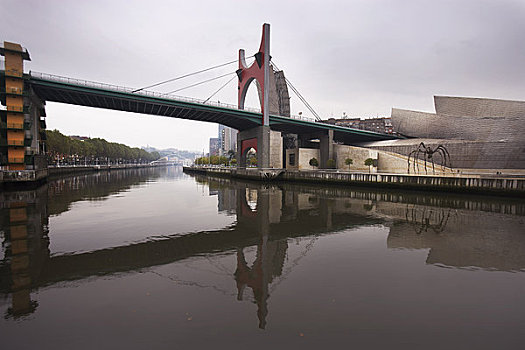 桥,古根海姆博物馆,毕尔巴鄂,巴斯克,西班牙