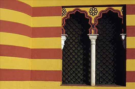 西班牙,彩色,摩尔风格,一起,设计,建筑,塞维利亚