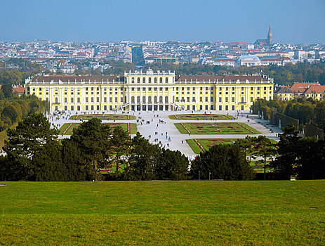 风景,美泉宫,维也纳,奥地利,欧洲
