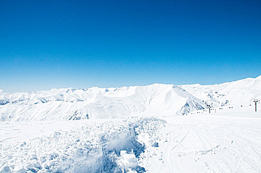 高山,雪