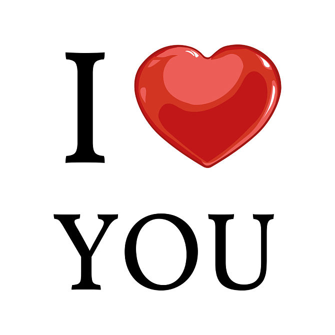 我爱你,矢量,喜爱,红色,心形,文字_高清图片_全景视觉