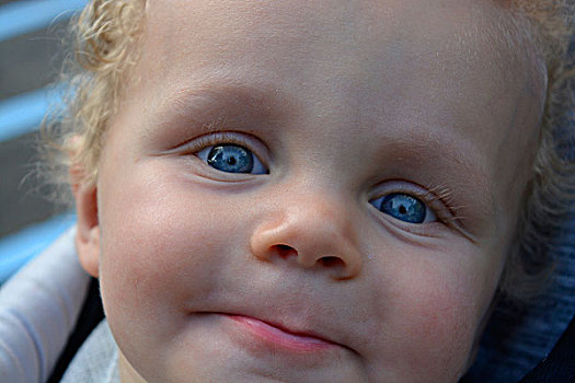 9个月大,男婴,蓝眼睛