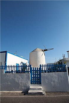 风车,圣托里尼岛