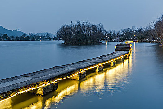 杭州湘湖夜景