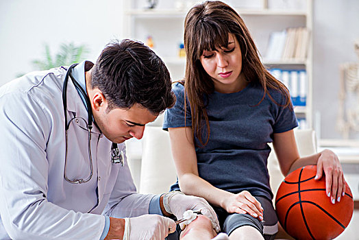 女性,篮球手,医生,受伤