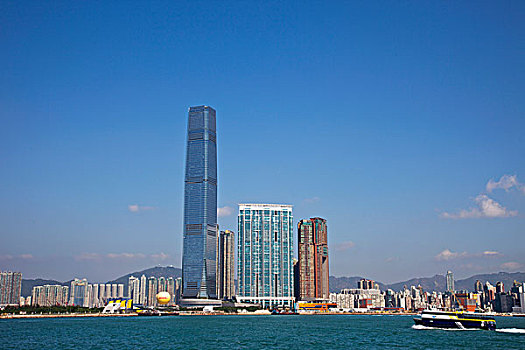 中国,香港,西部,九龙,国际贸易,中心,建筑