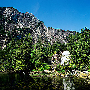 公主,瀑布,不列颠哥伦比亚省,加拿大