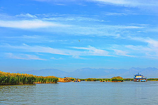 宁夏回族自治区,沙湖美景