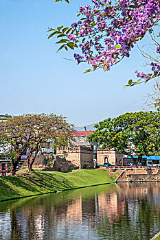泰国清迈古城护城河