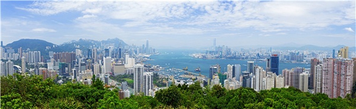 航拍,香港,港口
