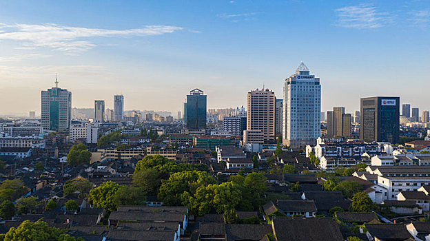 浙江绍兴城市风光