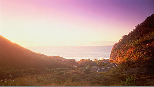 海洋,道路,澳大利亚