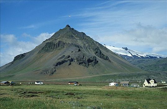 乡村,冰河,背影,斯奈山半岛,冰岛,欧洲
