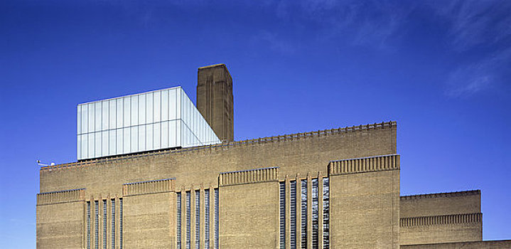 泰特现代美术馆,伦敦,四月,2000年,西部,建筑,蓝天