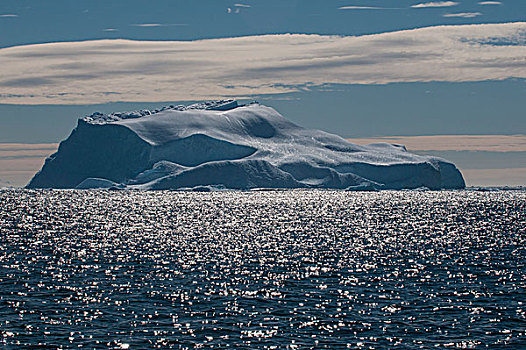 巨大,冰山,小湾,半岛,南极