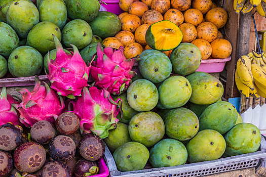 户外,水果,市场,乡村,巴厘岛,印度尼西亚