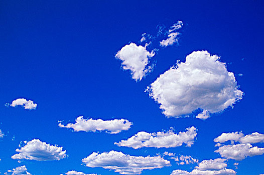 积云,蓝天,不列颠哥伦比亚省,加拿大