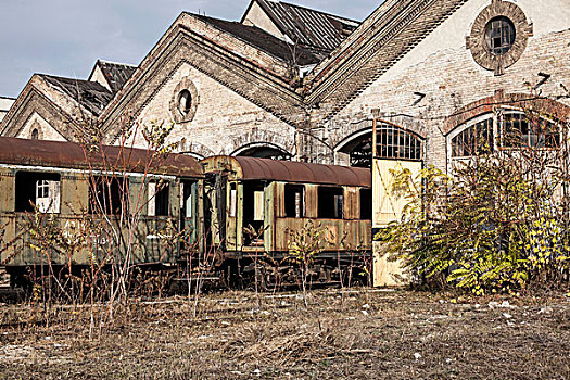 车厢把手,铁路,小屋,匈牙利