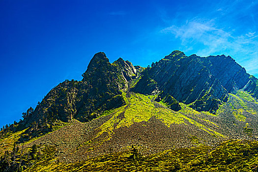 比利牛斯山脉,夏天,风景