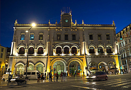 罗西奥,火车站,里斯本,葡萄牙,欧洲