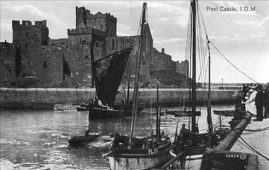 外皮,城堡,马恩岛,20世纪
