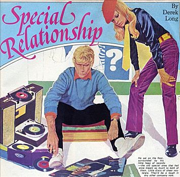 特别,关系,长,黑胶唱片,遮盖,70年代