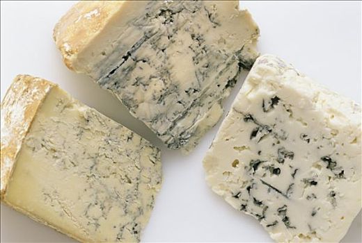 三个,蓝纹奶酪